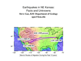 Earthquakes in NE Kansas (ppt format)
