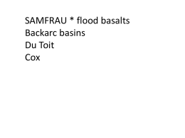 Karoo & SAMFRAU Flood Basalts