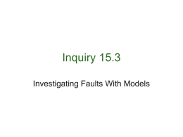 Inquiry 15.3 – data table, procedure