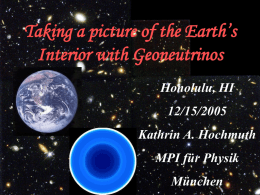 Taking a picture of the Earth`s Interior with Geoneutrinos