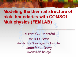 Modeling the thermal structure