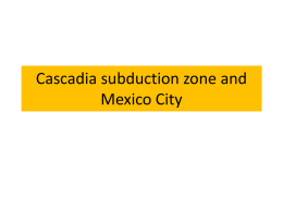 Cascadia and Mexico subduction zones