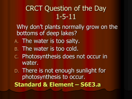 CRCT Question of the Day 1-5-11