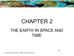 The Earth in Space - Oxford University Press