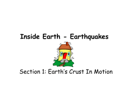 Inside Earth: Chapter 1- Plate Tectonics