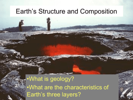 Chapter 22.1: Earth`s Structure