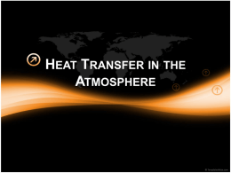 Heat Transfer in the Atmosphere PowerPoint
