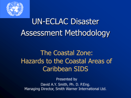 Coastal Zone - Summary of hazards and vulnerabilities