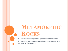 Metamorphic Rocks ppt