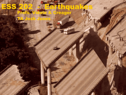 ESS 8 - Earthquakes