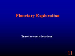 Planetary Exploration