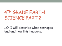 4th grade Earth Science Part 2