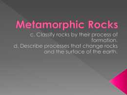 Metamorphic Rocks ppt