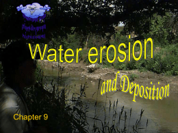 Chapter 9 Water erosion and depositionNTW