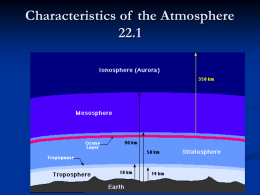Characteristics of the atmosphere lec 22.1b