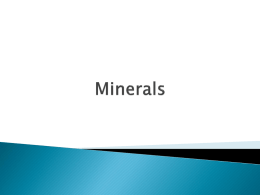 Minerals chpt 2