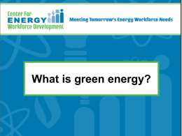 What is green energy?