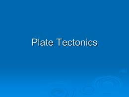 Plate Tectonics Notes