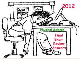 39 Final Exam Review 2012 Revised KC