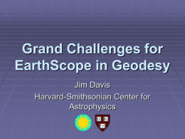 Grand Challenges for EarthScope in Geodesy
