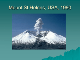 Mount St Helens, USA, 1980
