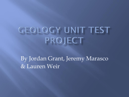 Geology unit test project