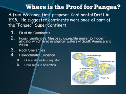 Where is the Proof for Pangea?