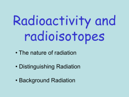 Distinguishing Radiation