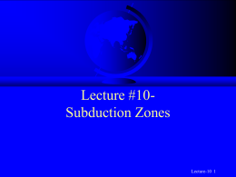 subduction zones
