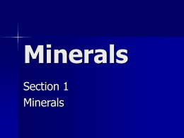 Minerals - SchoolRack
