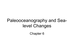 Paleooceanography and Sea-level Changes