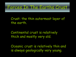 Forces In The Earths Crust