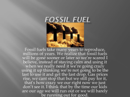 Fossil fuel - TECHSHARKTANK14