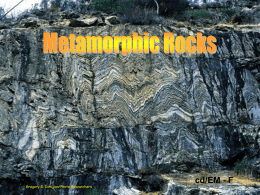 topic #14 - metamorphic rocks