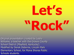 Earth Rocks! - Mona Shores Public Schools