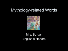 Mythology-related Words