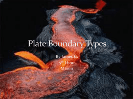 Plate BoundaryTypes
