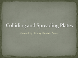 Colliding and Spreading Plates