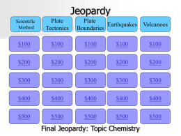 Jeopardy Sem. 1 Review
