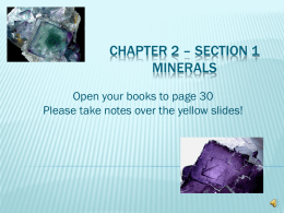 What is a mineral?