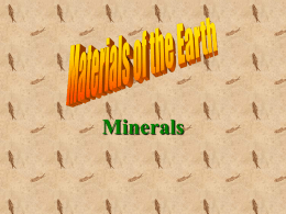 Unit 2: Minerals