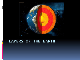 LAYERS OF THE EARTH