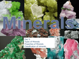 Properties of Minerals Powerpoint