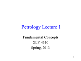 Petrology - FAU-Department of Geosciences