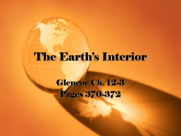 Earth`s Interior Introduction