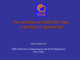 Geothermal resources