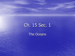 15-1 Oceans