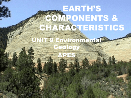 earth`s components & characteristics
