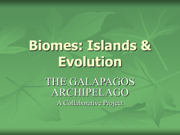 Biomes: Islands & Evolution