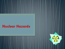 Nuclear Hazards - SNS Courseware